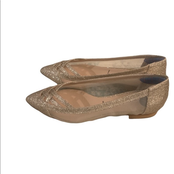 Ron White Isha Glitter Metallic Smoking Slipper Flat Pointed Toe Size 6 (36.5) - Picture 3 of 6